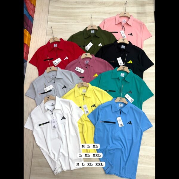 ADIDAS ZIPPER POLO