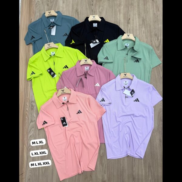 ADIDAS ZIPPER POLO