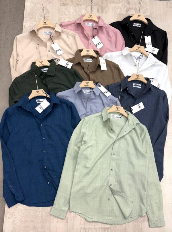 ZARA FULL SLEEVE WITH CANVAS COLLARED SHIRT