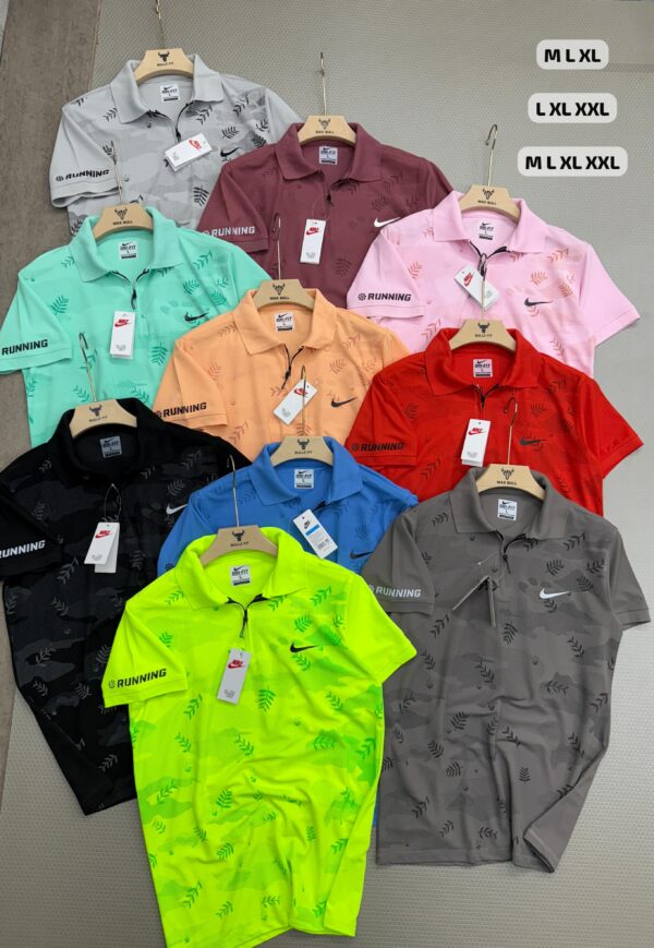 NIKE RUNNING PRINTED POLO