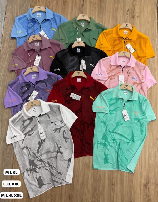 PUMA ONE 8 PRINTED ZIPPER POLO