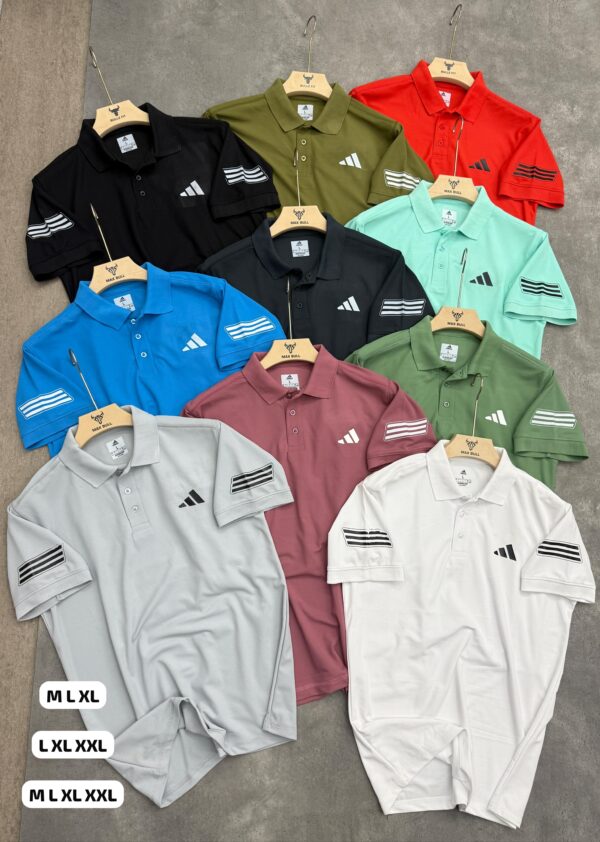 ADIDAS THREE STRIPES POLO