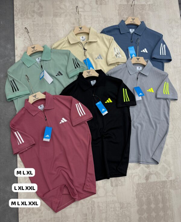 ADIDAS THREE STRIPES POLO