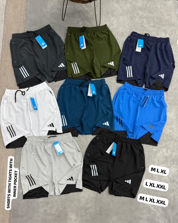ADIDAS THREE STRIPES NS LYCRA SHORTS WITH TIGHTS