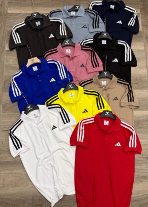 ADIDAS THREE STRIPES POLO