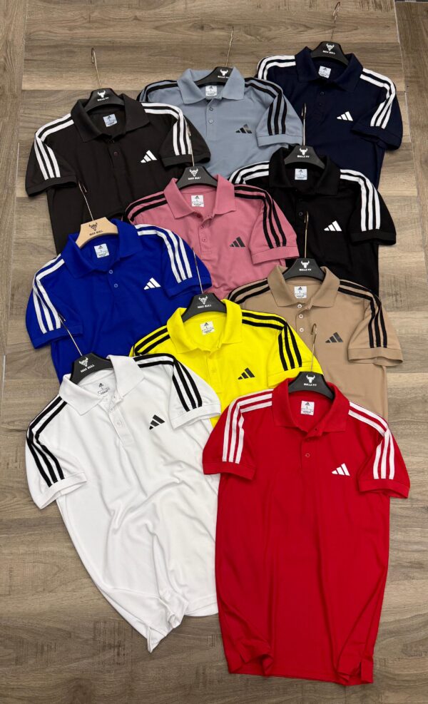ADIDAS THREE STRIPES POLO