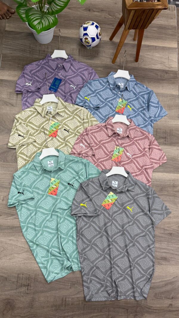 PUMA MARS PIQUE LYCRA PRINTED POLO