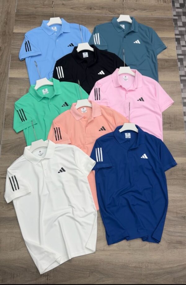 ADIDAS THREE STRIPES POLO