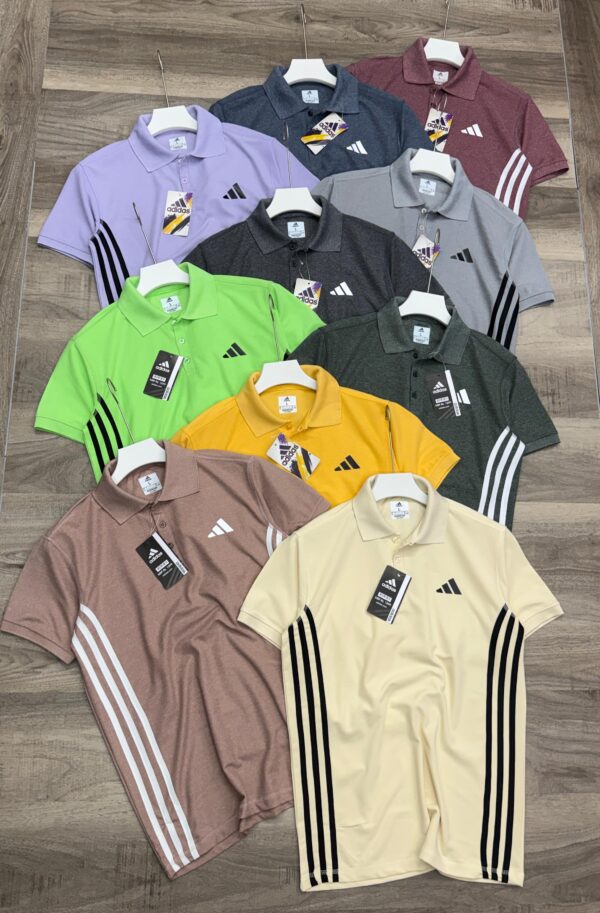 ADIDAS THREE STRIPES POLO