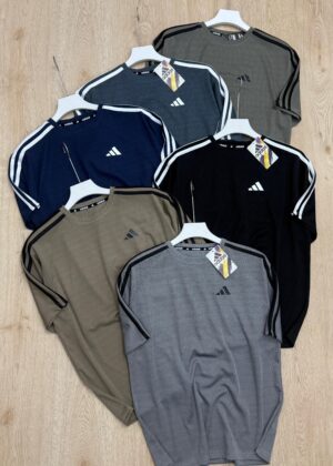 ADIDAS THREE STRIPES NET FOLDING ROUND NECK