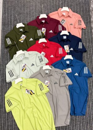 ADIDAS THREE STRIPES POLO