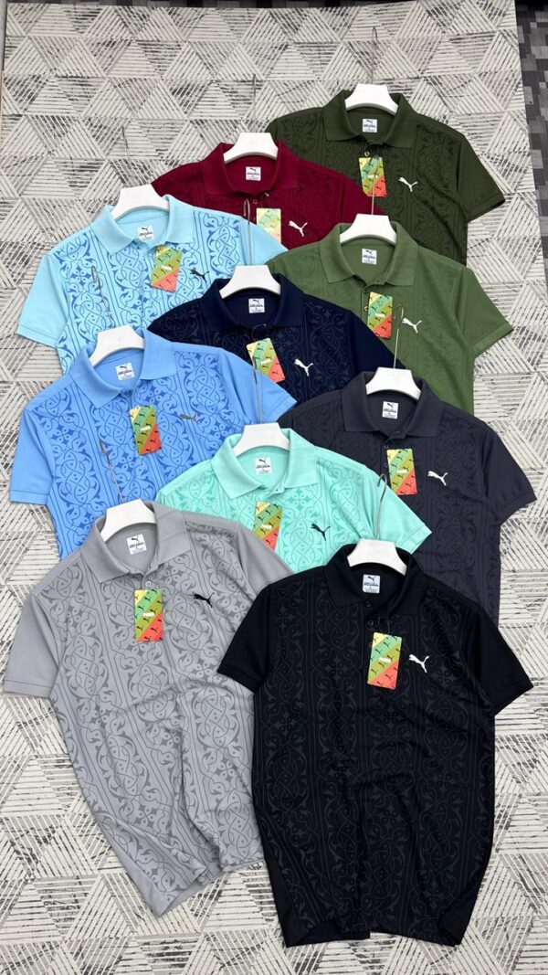 PUMA FIT PRINTED POLO