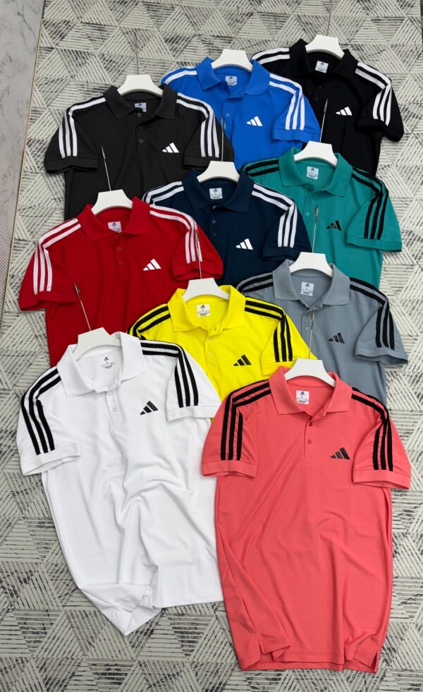 ADIDAS THREE STRIPES POLO