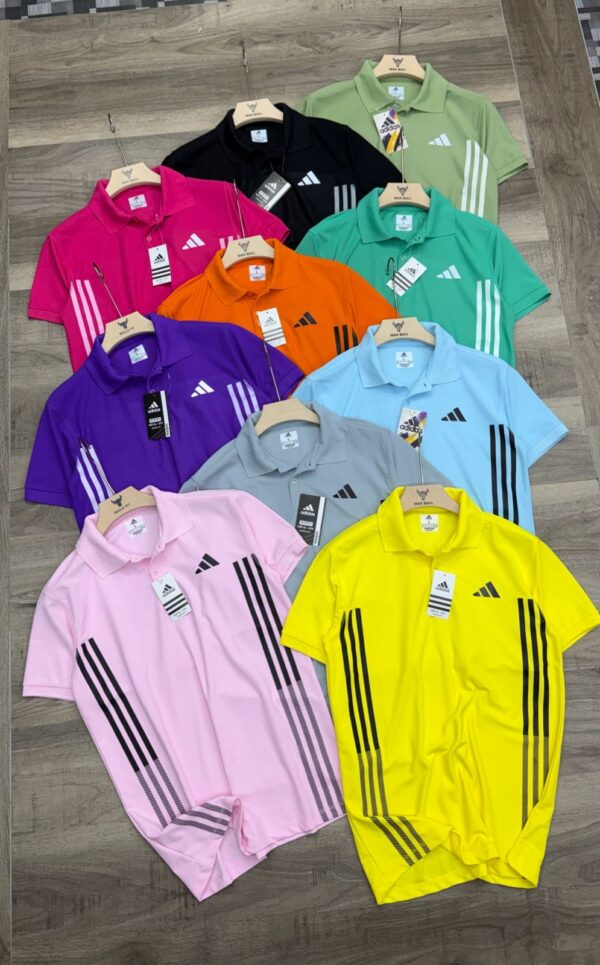 ADIDAS THREE STRIPES POLO