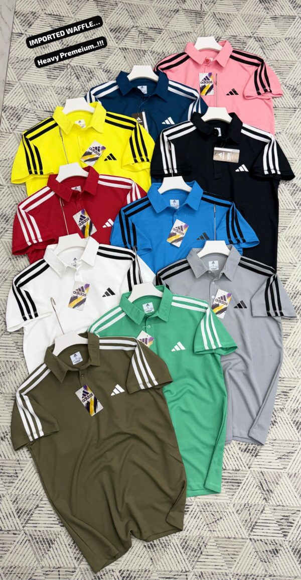 ADIDAS THREE STRIPES POLO