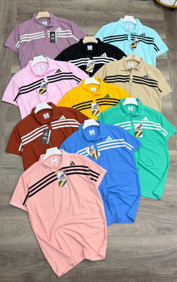 ADIDAS THREE STRIPES POLO