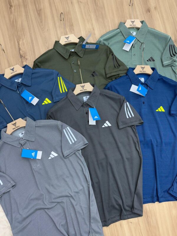 ADIDAS POLO WHITE STRIPES