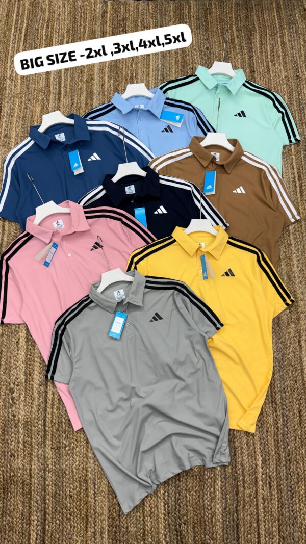 ADIDAS THREE STRIPES BIG SIZE POLO