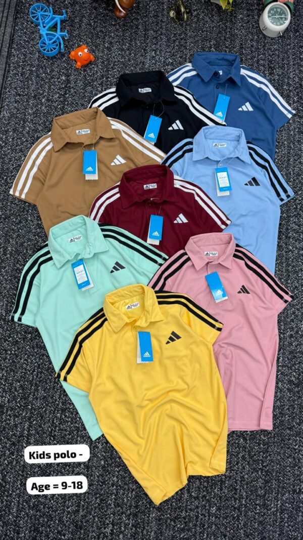ADIDAS THREE STRIPES PREMEIUM KIDS POLO