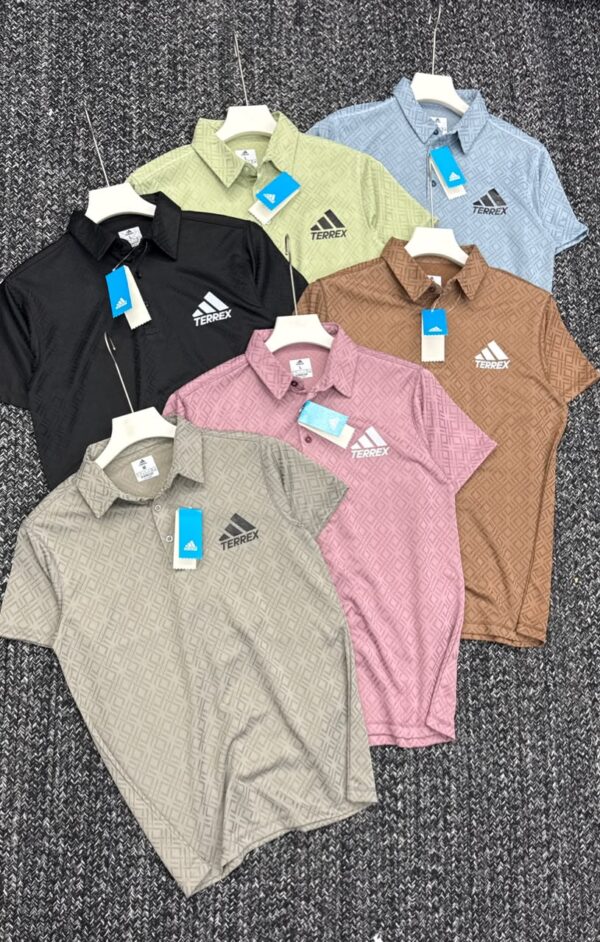 ADIDAS PREMEIUM KOREON STRUCTURED JAQUARD POLO