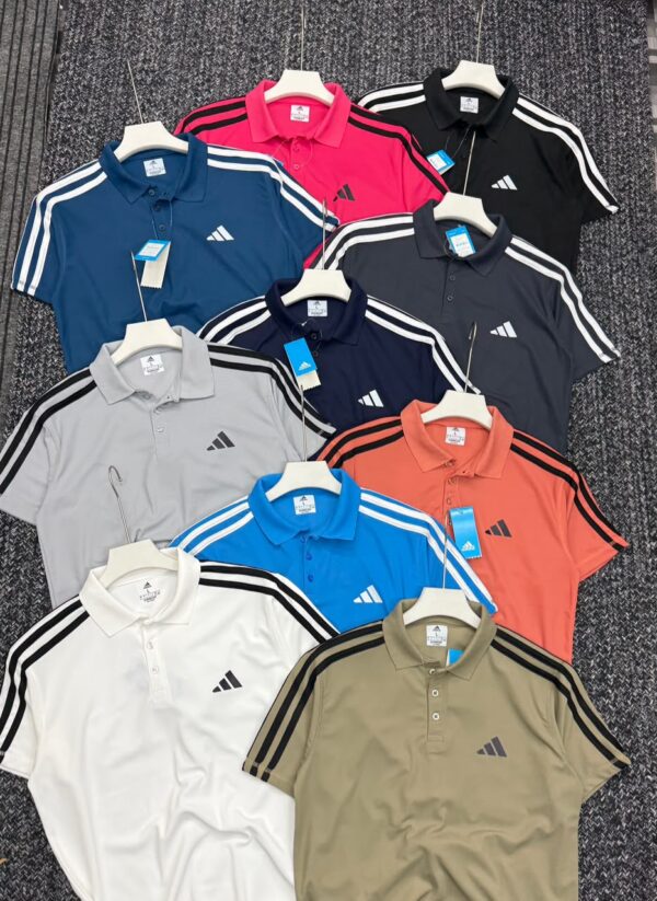 ADIDAS THREE STRIPES NETFOLDING  HI  PREMEIUM POLO