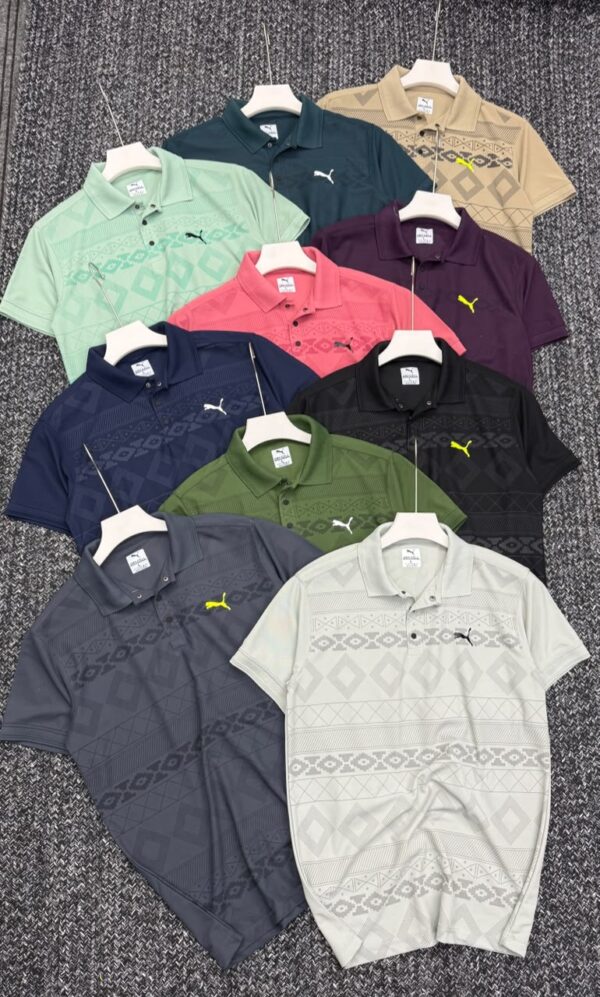 PUMA PRINTED HI PREMEIUM MARS COLLAR POLO