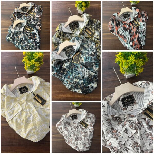 IMPORTED KOREON FABRIC MIXED SHIRT