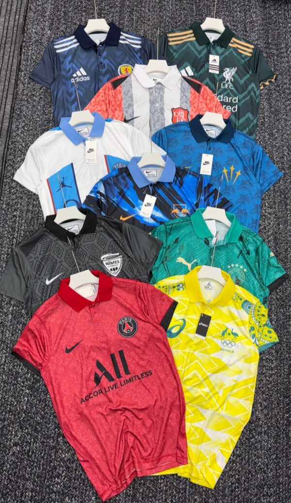 ⚽️ MULTIBRAND PREMEIUM FABRIC QUALITY PRINTED FOLLTBALL POLO