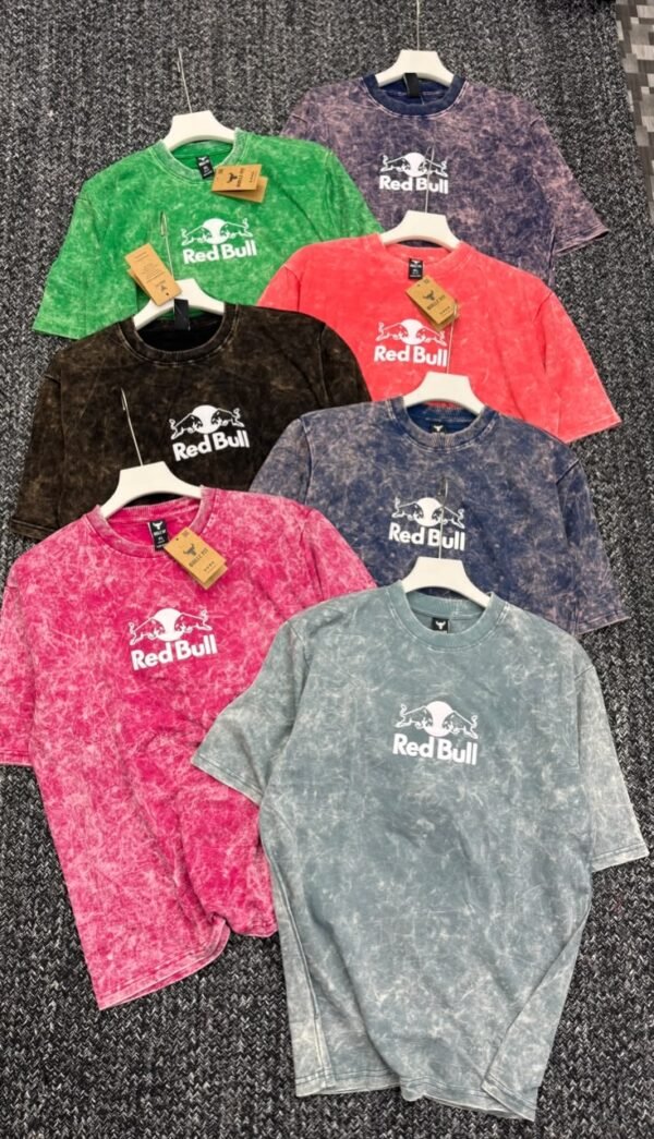 BULLZ FIT ULTRA QUALITY LUXURY FEEL OVER SIZED ACID WASH ROUND NECK TSHIRT