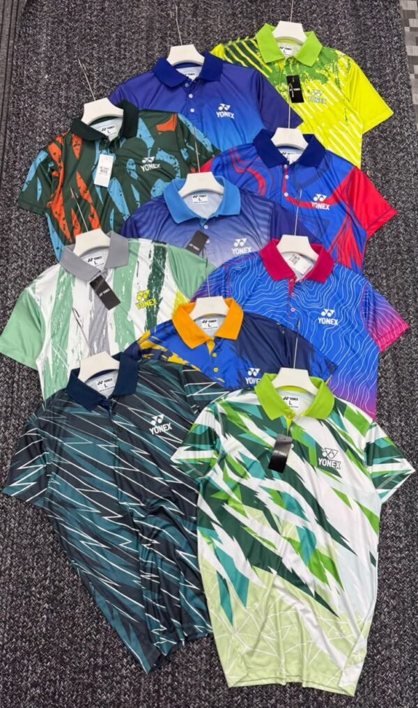 YONEX PREMEIUM IMPORTED KOREON KNIT FABRIC DOUBLE SIDE PRINTED POLO