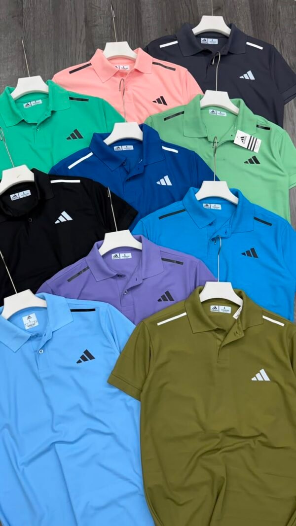 ADIDAS ECONOMIC STRIPED COLLAR POLO