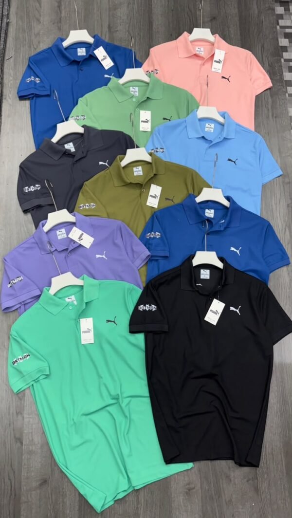 PUMA ECONOMIC BATMAN MARS PIQUE COLLAR POLO TSHIRT