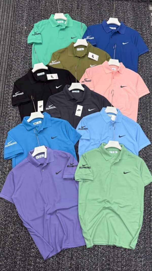 NIKE RUNNING ECONOMIC MARS PIQUE COLLAR POLO TSHIRT