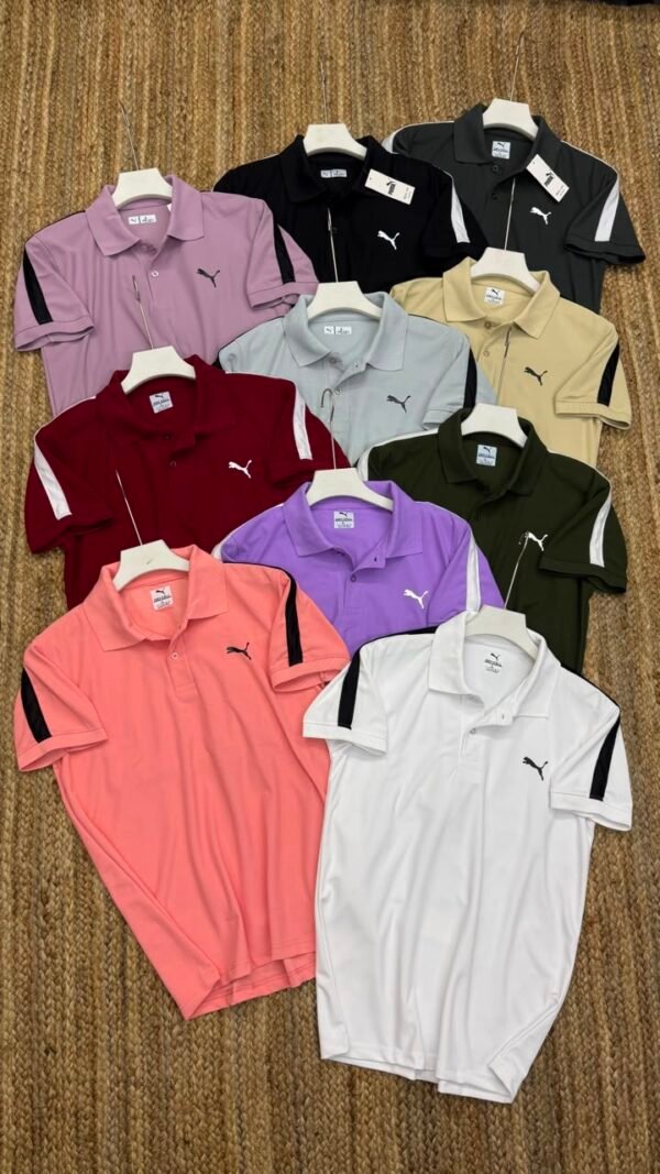 PUMA STRIPES ECONOMIC MARS PIQUE POLO