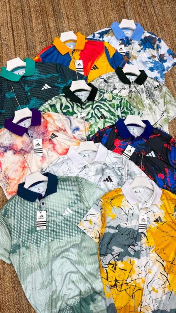 ADIDAS IMPORTED KOREON KNIT FABRIC PREMEIUM KOREON DOUBLE SIDE PRINTED POLO