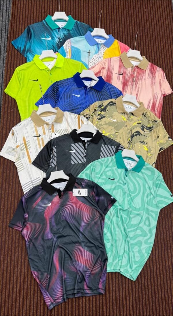 NIKE PREMEIUM IMPORTED KOREON KNIT FABRIC DOUBLE SIDE PRINTED POLO