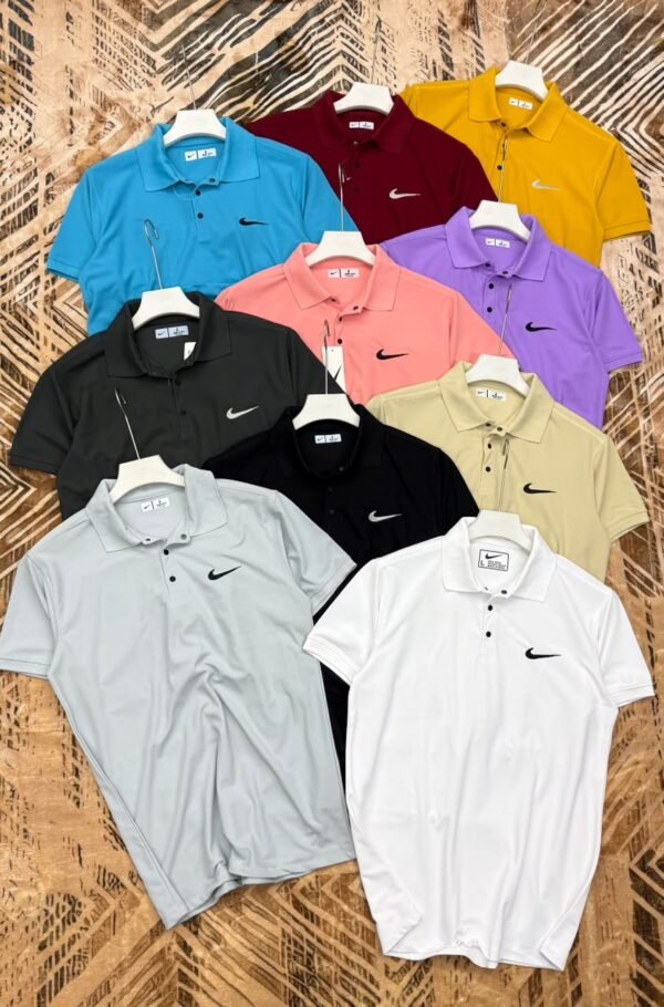 NIKE PREMEIUM MINI MARS PIQUE EMBROIDERY CUFF AND COLLAR POLO POLO WITH SLEET