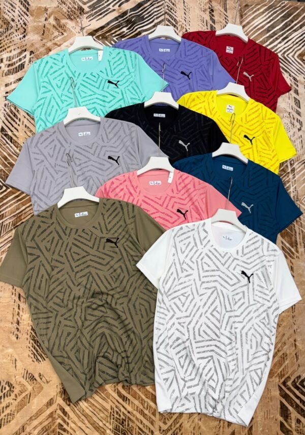PUMA PREMEIUM KOREON LYCRA WITH ULTRA SMOOTH PRINTED FABRIC ROUND NECK