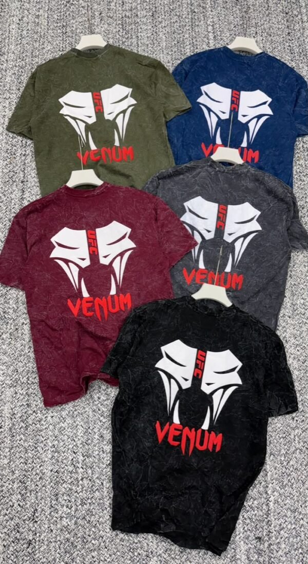 MAXBULL VENOM OPTIC WASH LAYERED PRINT LOOPKNIT OVER SIZED ROUND NECK