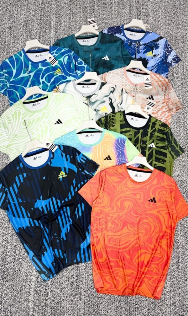 ADIDAS PREMEIUM KOREON KNIT FABRIC DOUBLE SIDE PRINTED ROUND NECK