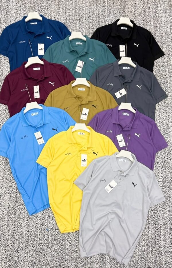 PUMA ONE 8 MARS PIQUE CUFF AND COLLAR POLO