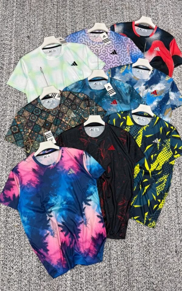 ADIDAS PREMEIUM KOREON KNIT FABRIC DOUBLE SIDE PRINTED ROUND NECK