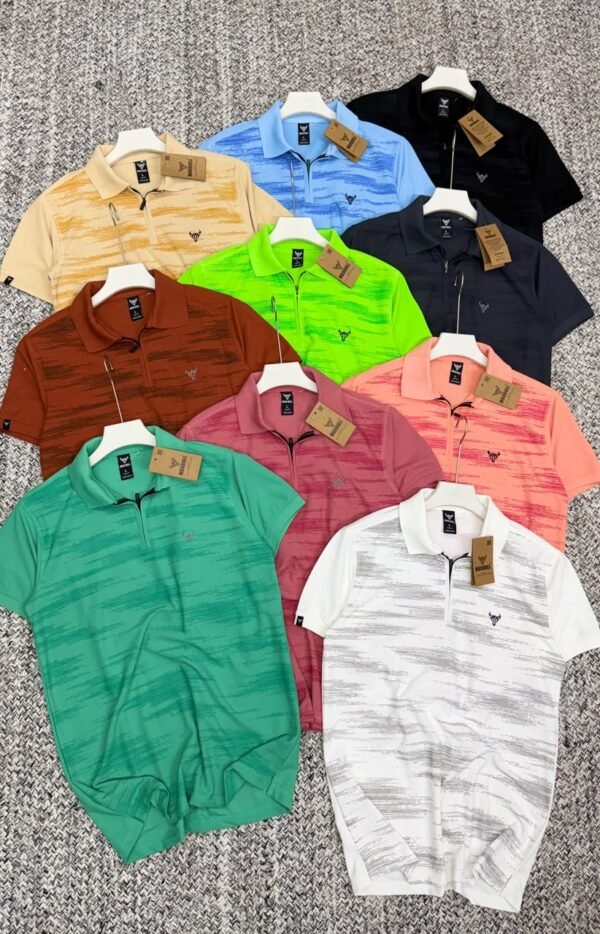 MAXBULL PREMEIUM LYCRA ZIPPER MARS PIQUE CUFF AND COLLAR POLO