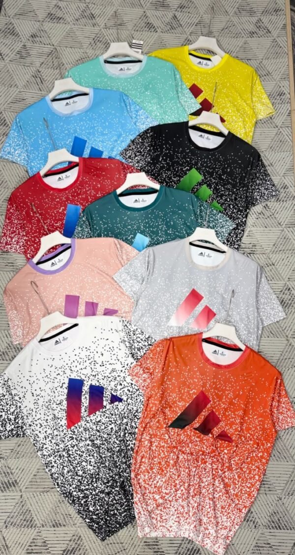ADIDAS PREMEIUM KOREON LYCRA FABRIC DOUBLE SIDE PRINTED ROUND NECK