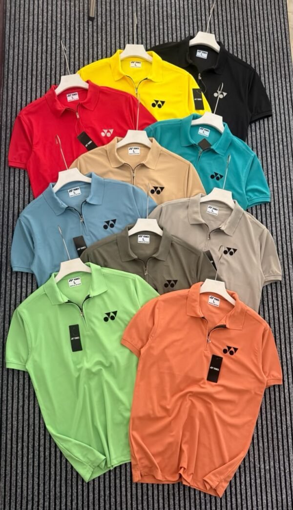 YONEX PREMEIUM ZIPPER MARS PIQUE POLO