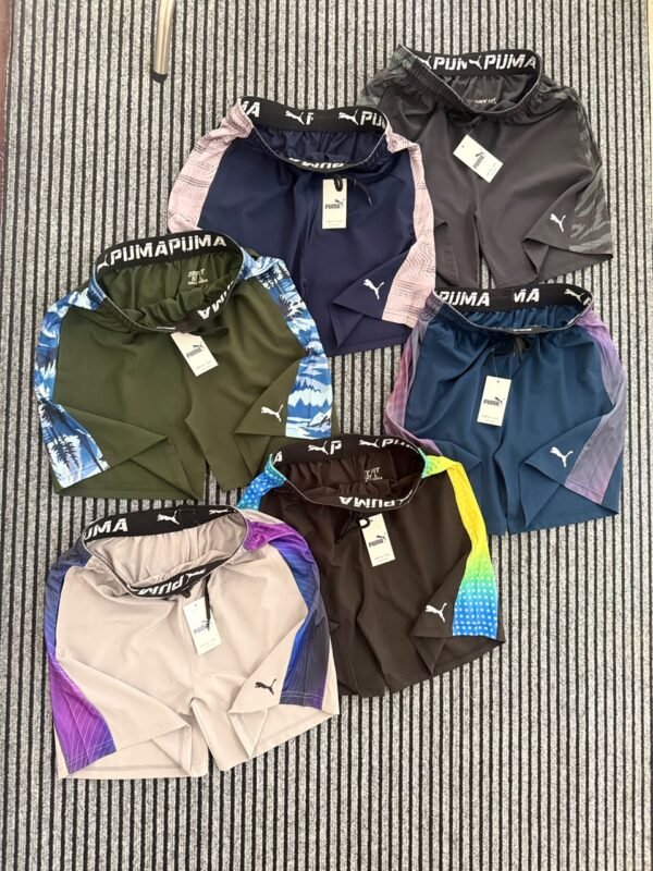 PUMA CUT AND SEW SHORTS WITH OUTER ELASTIC PRINTED SHORTS
