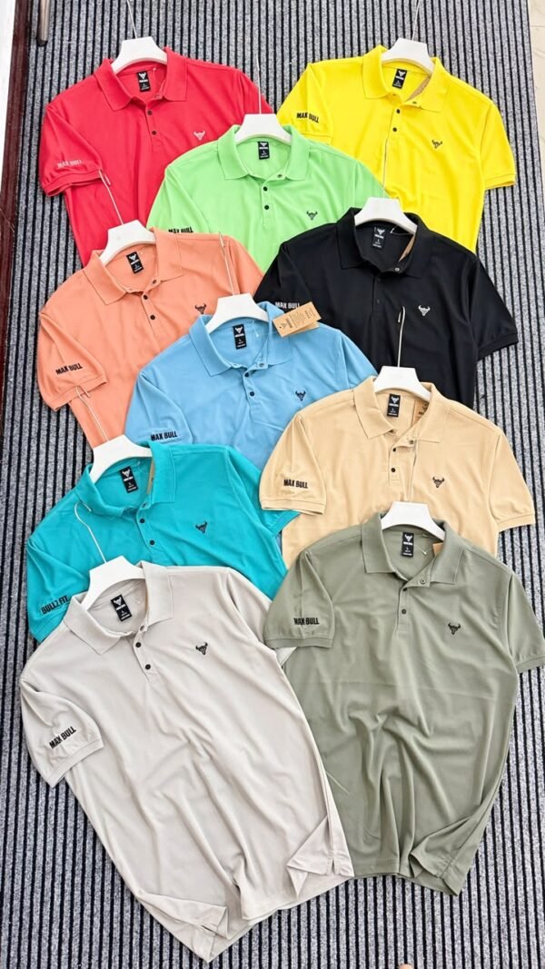 MAX BULL MARS PREMEIUM CUFF AND COLLAR PIQUE PRINTED POLO WITH SLEET